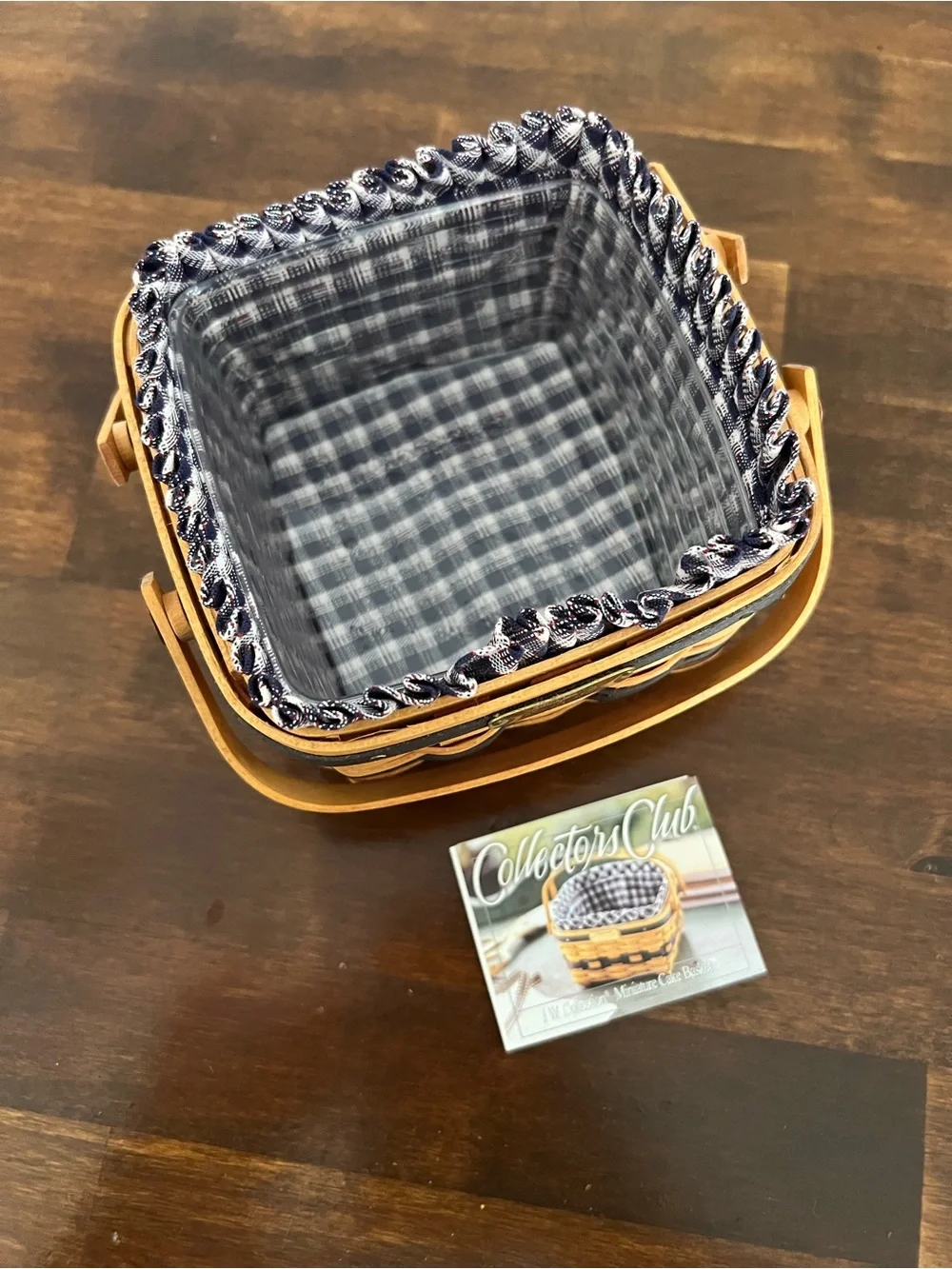 Longaberger JW Collection Miniature Cake Basket, 2002